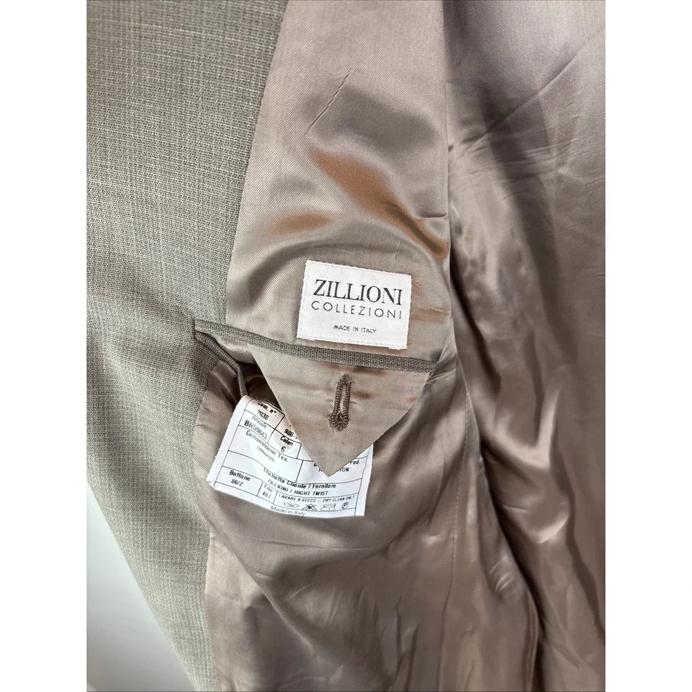 Zillioni Men's Blazer Sport Coat Made In Italy Size‎ 42 Wool Vitale Canonico